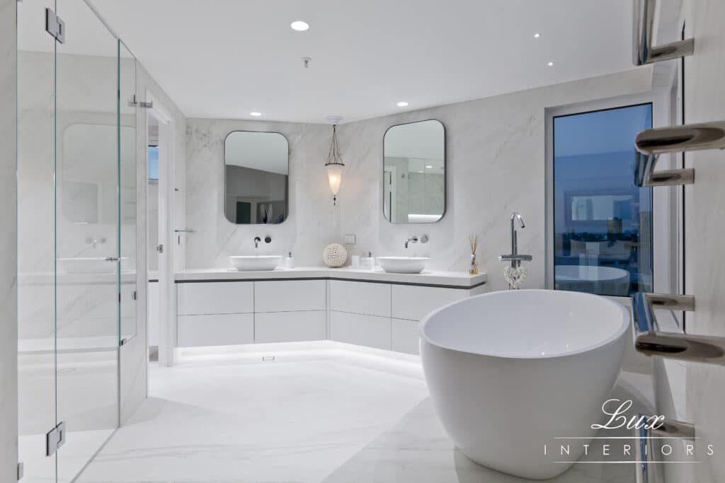 Wide angled bathroom shot of south perth