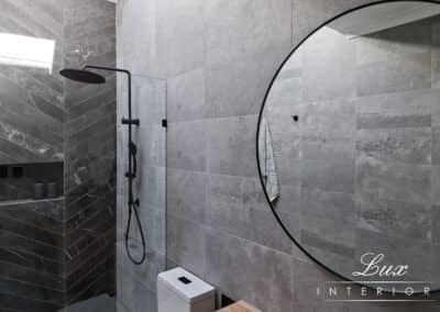 StJames bathroom shower and mirror