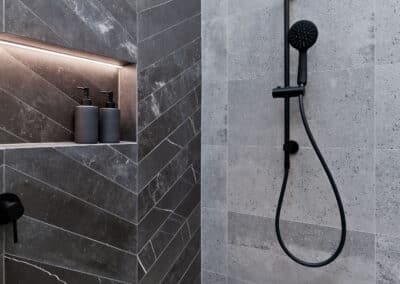 StJames bathroom shower head and feature
