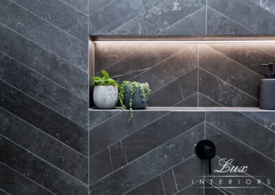 StJames bathroom shower plant feature