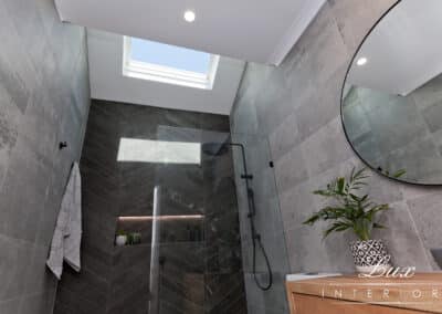 StJames bathroom skylight and shower feature