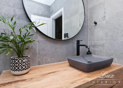 StJames bathroom vanity and sinkware