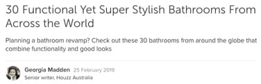 Stylish bathrooms screenshot