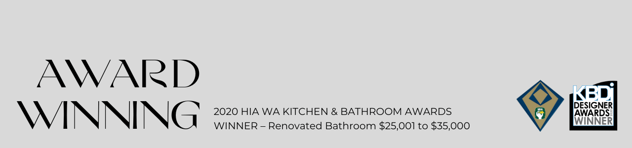 2020 HIA Award Winner for Renovated Bathroom $25,001 - $35,000