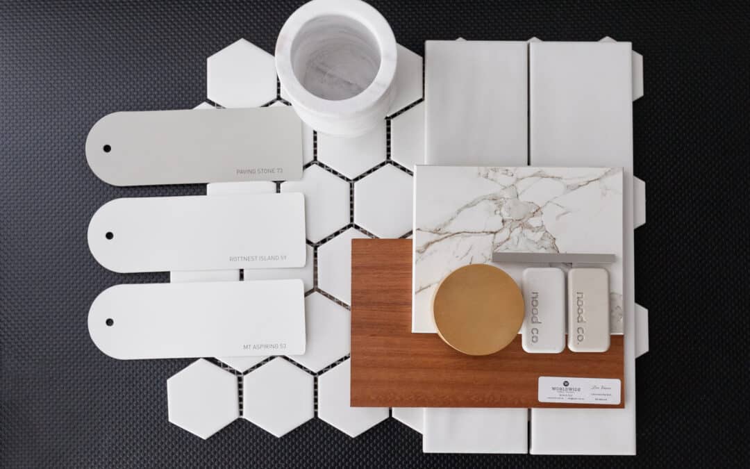 examples of various materials for interior design consultation