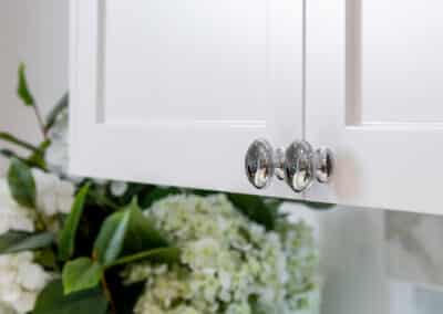 Joondanna Hamptons Kitchen cabinetry and handles