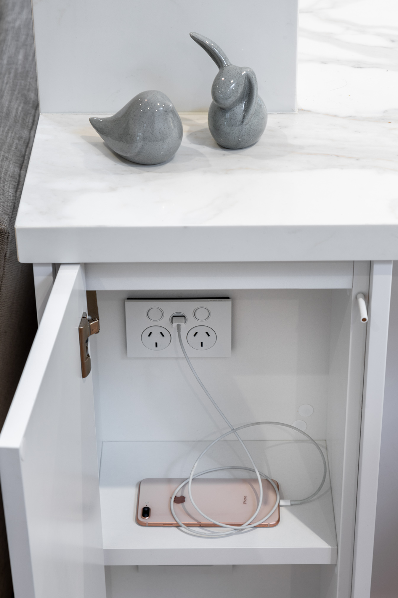 Joondanna Hamptons Kitchen charging station