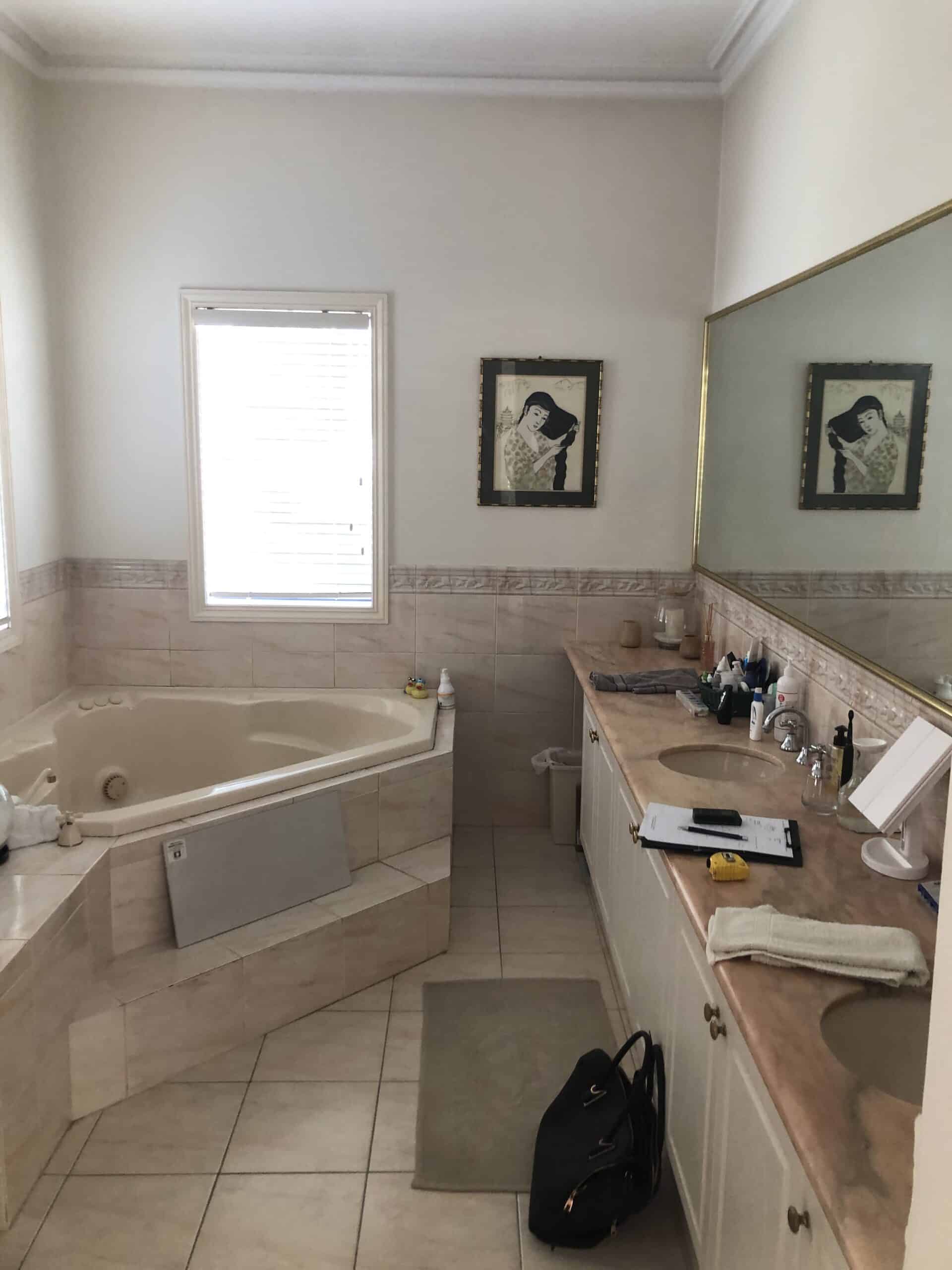 Bathroom tranformation, outdated and pokey bathroom renovated into an elegant and contemporary bathroom