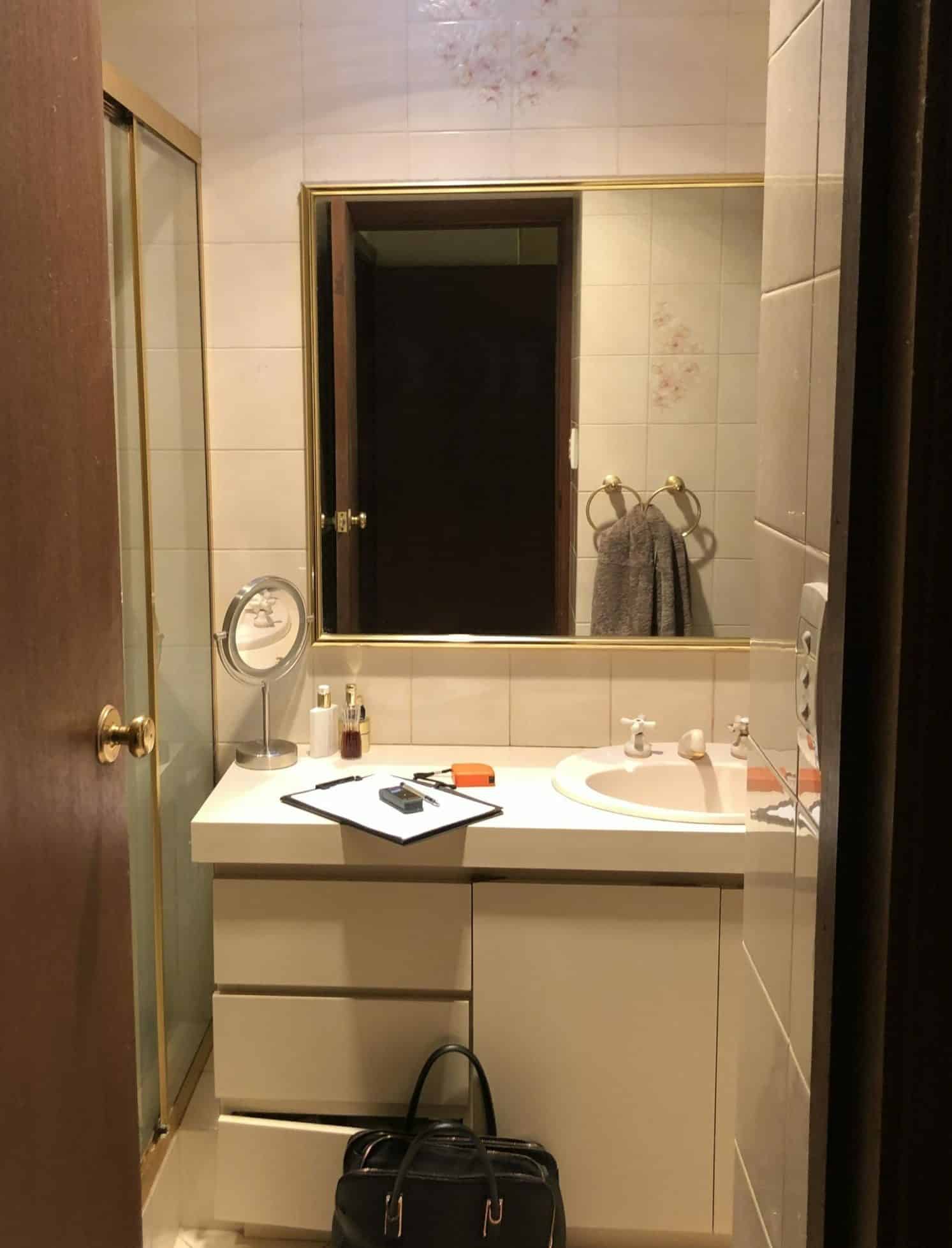 Before ensuite contemporary renovation 