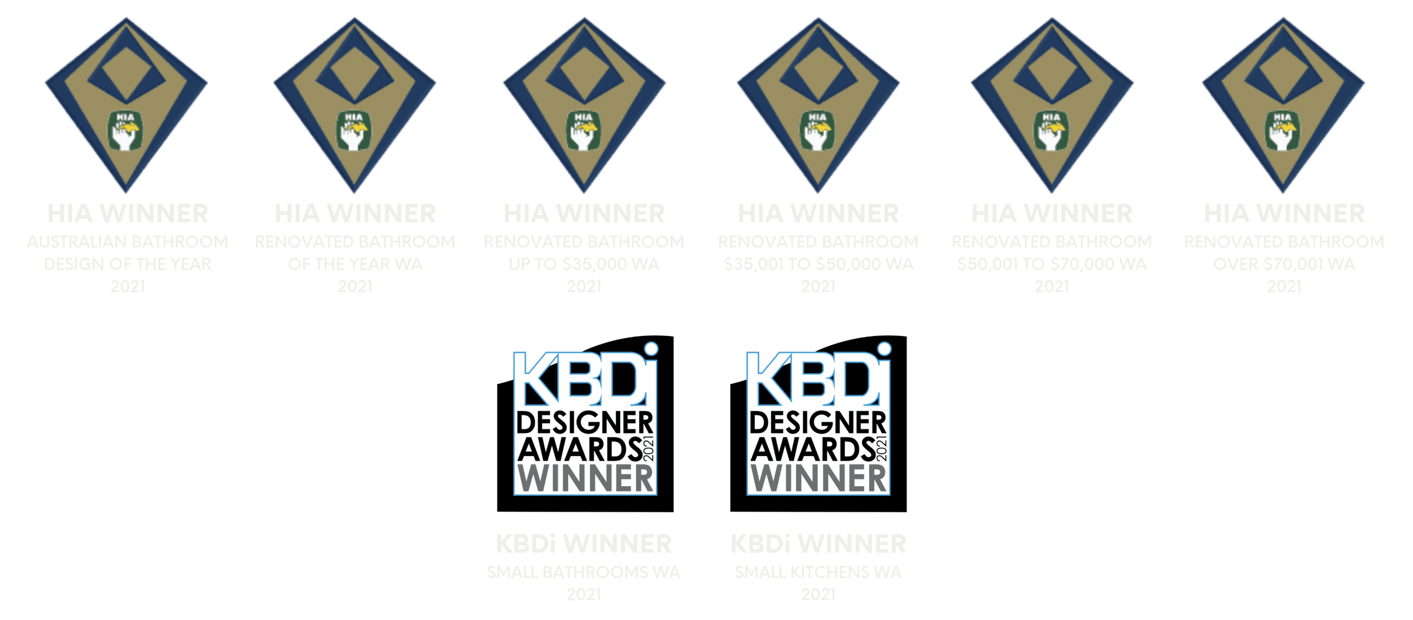 List of Lux Interiors awards from 2021