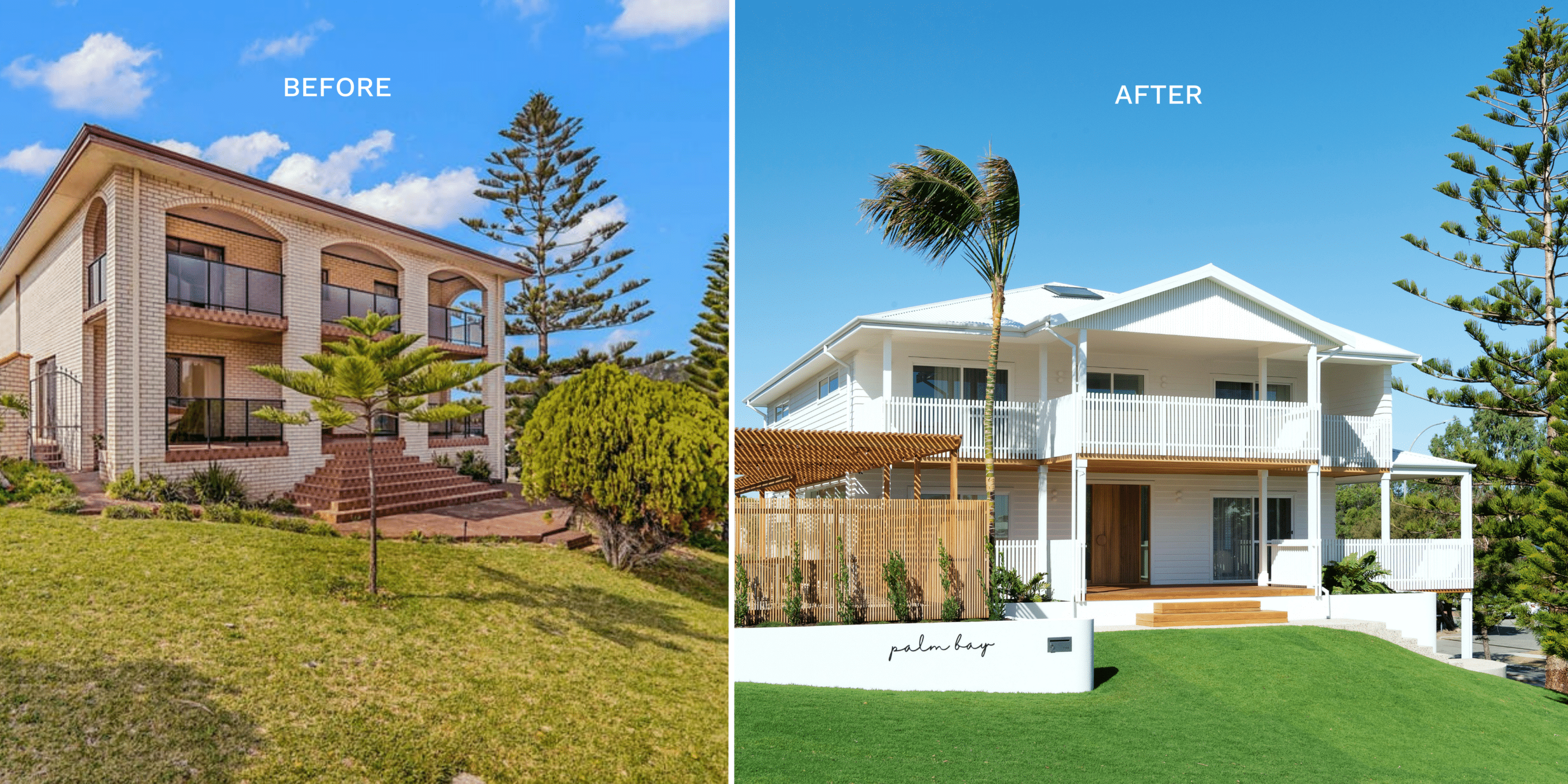 Before and after renovation transformation, palm bay reno