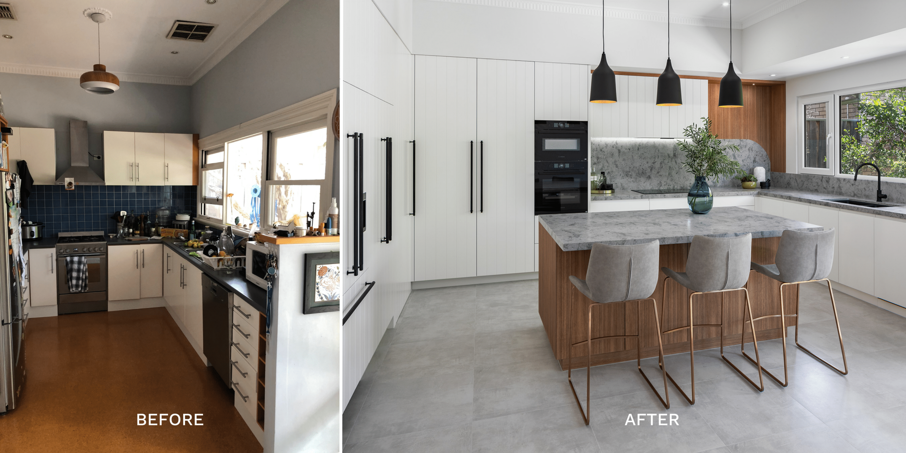 Chelmsford kitchen renovation before after