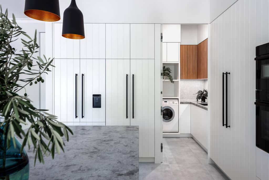 Modern kitchen with natural lighting