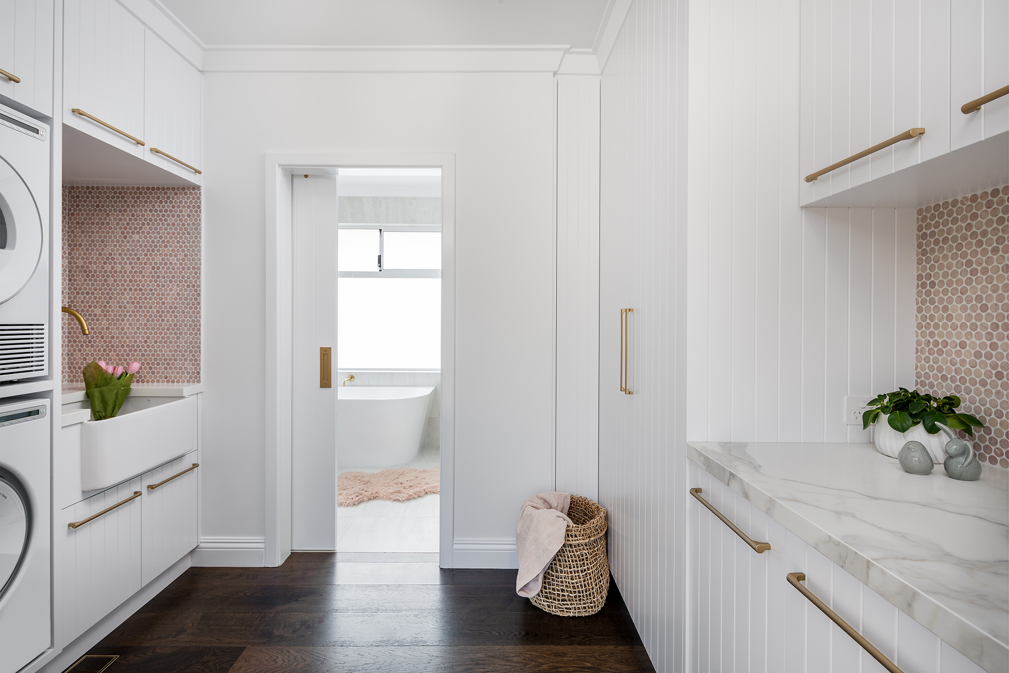 designing a mudroom laundry room